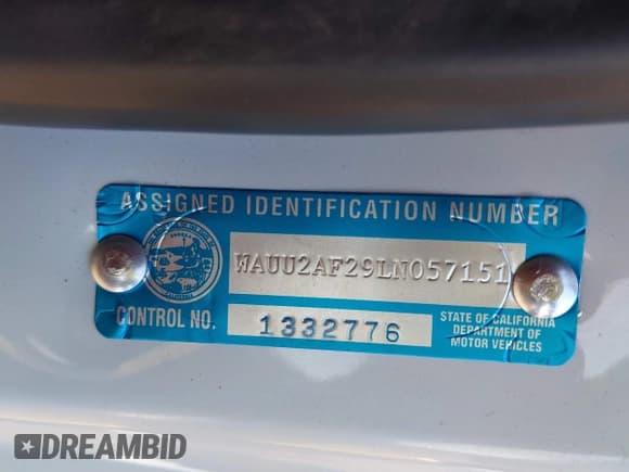 ✅ 2020 Audi A7 Premium Plus • VIN: WAUU2AF29LN057151 • Лот: 42245594. Опубликован ранее на IAAI с пробегом 39 610 миль. Бесплатный доступ к архиву аукционных продаж из США и подробный отчёт об истории автомобиля на DreamBid. Изображение 9.