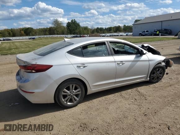 2017 Hyundai Elantra SE with VIN 5NPD84LF9HH178182, listed as a Copart auction lot 85500285 with 107,002 mi miles and Salvage title. Bid and sale history available at DreamBid. Image 3.