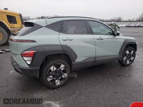 2024 Hyundai Kona SEL with VIN KM8HBCAB7RU055383, listed as a Copart auction lot 86616384 with Not provided miles and Salvage title. Bid and sale history available at DreamBid. Image 3.