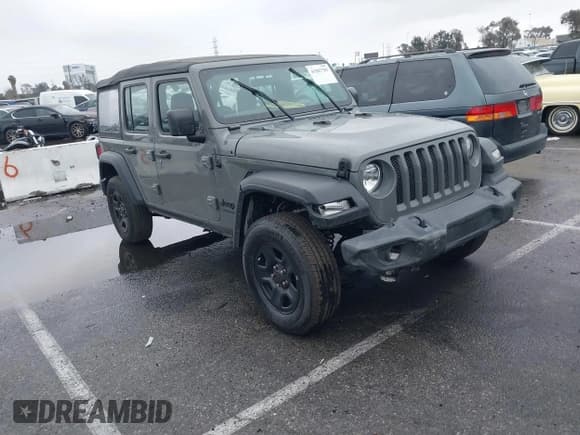 ✅ 2022 Jeep Wrangler Unlimited High Tide • VIN: 1C4HJXDG8NW126143 • Лот: 41507703. Опубликован ранее на IAAI с пробегом 44 472 миль. Бесплатный доступ к архиву аукционных продаж из США и подробный отчёт об истории автомобиля на DreamBid. Изображение 1.