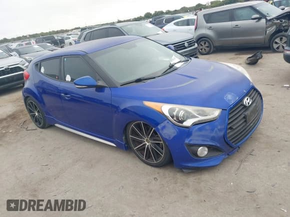 ✅ 2013 Hyundai Veloster Turbo • VIN: KMHTC6AE9DU181238 • Lot: 43525329. Listed on IAAI with 121,343 mi. Free auction sales archive from the USA and detailed vehicle history report at DreamBid. Image 1.