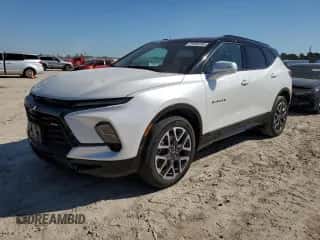 2023 Chevrolet Blazer RS z VIN 3GNKBERS4PS190917, wystawiony jako Copart lot #73295294 z przebiegiem 18 193 mil mil oraz Czysty tytuł • Clean title. Historia ofert i sprzedaży dostępna na DreamBid. Obrazek 1.
