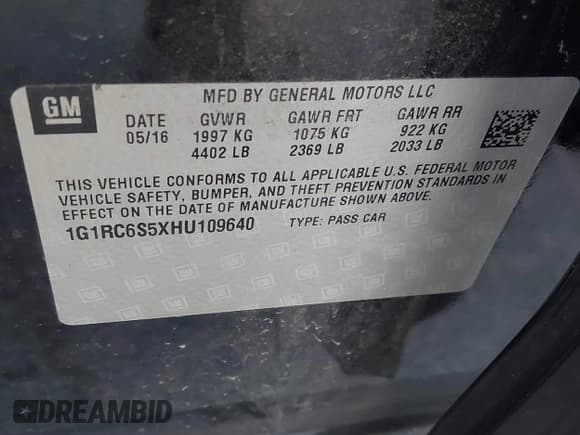 ✅ 2017 Chevrolet Volt LT • VIN: 1G1RC6S5XHU109640 • Лот: 43601311. Опубликован ранее на IAAI с пробегом 109 051 миль. Бесплатный доступ к архиву аукционных продаж из США и подробный отчёт об истории автомобиля на DreamBid. Изображение 9.