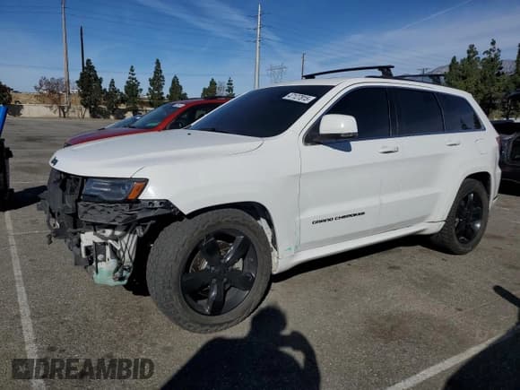 ✅ 2015 Jeep Grand Cherokee Overland • VIN: 1C4RJFCM5FC146181 • Лот: 47127815. Опубликован ранее на Copart с пробегом 93 566 миль. Бесплатный доступ к архиву аукционных продаж из США и подробный отчёт об истории автомобиля на DreamBid. Изображение 1.