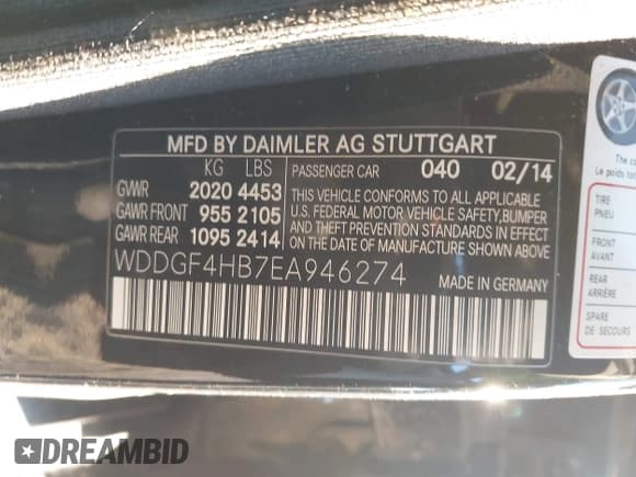 ✅ 2014 Mercedes-Benz C 250 Sport • VIN: WDDGF4HB7EA946274 • Лот: 43928785. Опубликован ранее на IAAI с пробегом 213 127 миль. Бесплатный доступ к архиву аукционных продаж из США и подробный отчёт об истории автомобиля на DreamBid. Изображение 9.