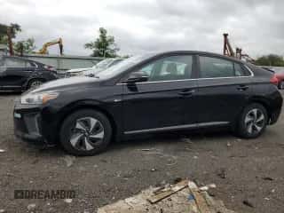 2017 Hyundai Ioniq SEL with VIN KMHC75LCXHU051808, listed as a Copart auction lot 65666463 with 103,993 mi miles and . Bid and sale history available at DreamBid. Image 1.