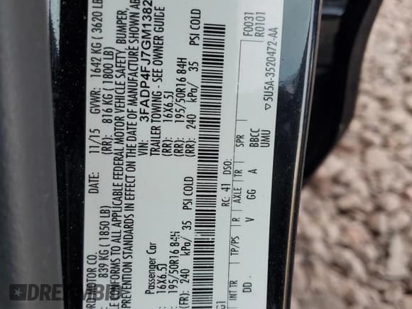 ✅ 2016 Ford Fiesta Titanium • VIN: 3FADP4FJ7GM138278 • Lot: 70993025. Wystawiony na Copart z przebiegiem 112 169 mil. Bezpłatny archiwum sprzedaży aukcyjnych z USA i szczegółowy raport historii pojazdu na DreamBid. Zdjęcie 12.