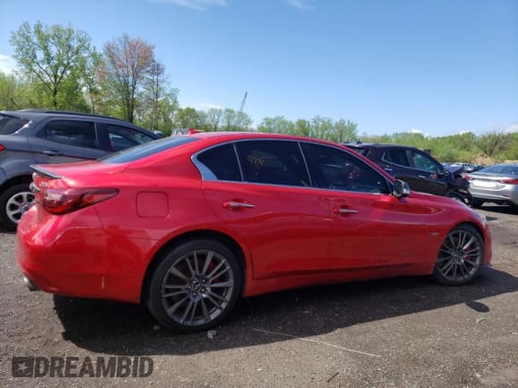 ✅ 2019 Infiniti Q50 Red Sport 400 • VIN: JN1FV7ARXKM800773 • Lot: 55944455. Wystawiony na Copart z przebiegiem 105 006 mil. Bezpłatny archiwum sprzedaży aukcyjnych z USA i szczegółowy raport historii pojazdu na DreamBid. Zdjęcie 3.