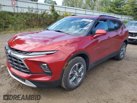 ✅ 2024 Chevrolet Blazer LT • VIN: 3GNKBHR46RS171940 • Lot: 82081065. Listed on Copart with 12,761 mi. Free auction sales archive from the USA and detailed vehicle history report at DreamBid. Image 1.