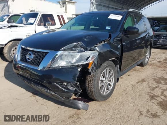 ✅ 2015 Nissan Pathfinder S • VIN: 5N1AR2MM0FC720419 • Lot: 41580603. Listed on IAAI with 63,409 mi. Free auction sales archive from the USA and detailed vehicle history report at DreamBid. Image 2.