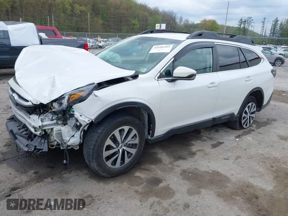 ✅ 2022 Subaru Outback Premium • VIN: 4S4BTACC6N3187757 • Lot: 42108362. Listed on IAAI with 80,398 mi. Free auction sales archive from the USA and detailed vehicle history report at DreamBid. Image 2.