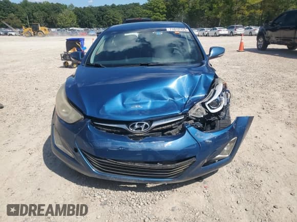 ✅ 2015 Hyundai Elantra Limited • VIN: KMHDH4AEXFU425170 • Lot: 71012725. Listed on Copart with Not provided. Free auction sales archive from the USA and detailed vehicle history report at DreamBid. Image 5.