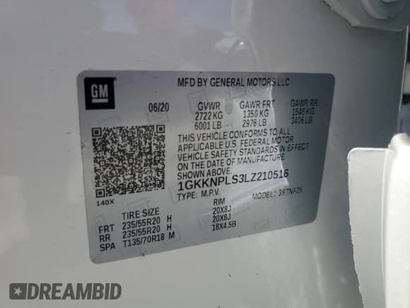 ✅ 2020 GMC Acadia Denali • VIN: 1GKKNPLS3LZ210516 • Лот: 55962585. Опубликован ранее на Copart с пробегом 24 160 миль. Бесплатный доступ к архиву аукционных продаж из США и подробный отчёт об истории автомобиля на DreamBid. Изображение 13.