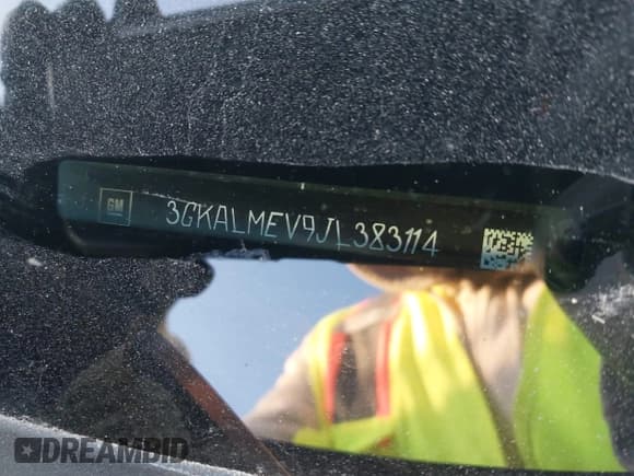 ✅ 2018 GMC Terrain SLE • VIN: 3GKALMEV9JL383114 • Lot: 43634105. Listed on IAAI with 107,808 mi. Free auction sales archive from the USA and detailed vehicle history report at DreamBid. Image 9.