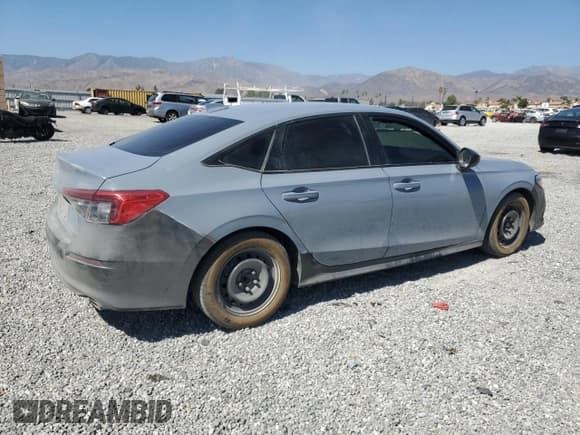 ✅ 2024 Honda Civic Sport • VIN: 2HGFE2F51RH543247 • Lot: 67140155. Listed on Copart with 58,125 mi. Free auction sales archive from the USA and detailed vehicle history report at DreamBid. Image 3.