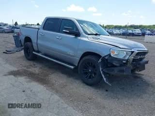 2019 Ram 1500 Big Horn with VIN 1C6SRFFT5KN814208, listed as a IAAI auction lot 42551510 with 97,380 mi miles and . Bid and sale history available at DreamBid. Image 1.