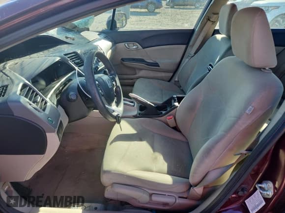 ✅ 2012 Honda Civic LX • VIN: 19XFB2F50CE382657 • Lot: 91451815. Listed on Copart with 85,777 mi. Free auction sales archive from the USA and detailed vehicle history report at DreamBid. Image 7.