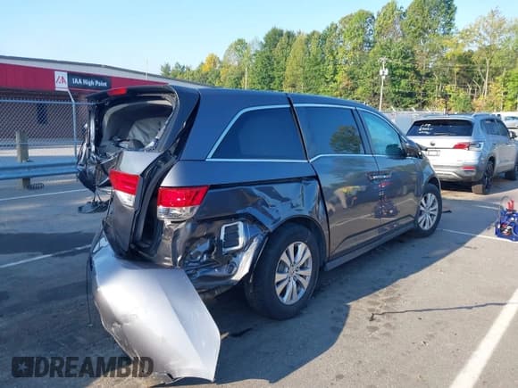 ✅ 2016 Honda Odyssey EX-L • VIN: 5FNRL5H61GB166544 • Lot: 43153601. Listed on IAAI with 33,889 mi. Free auction sales archive from the USA and detailed vehicle history report at DreamBid. Image 4.
