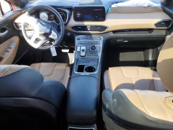 2023 Hyundai Santa Fe Calligraphy z VIN 5NMS5DAL9PH570325, wystawiony jako Copart lot #87093275 z przebiegiem 74 913 mil mil oraz Szkoda całkowita • Salvage title. Historia ofert i sprzedaży dostępna na DreamBid. Obrazek 8.