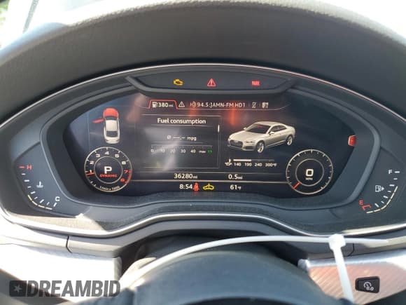 ✅ 2018 Audi A5 Premium • VIN: WAUNNAF58JA001003 • Lot: 57746505. Wystawiony na Copart z przebiegiem 36 280 mil. Bezpłatny archiwum sprzedaży aukcyjnych z USA i szczegółowy raport historii pojazdu na DreamBid. Zdjęcie 9.