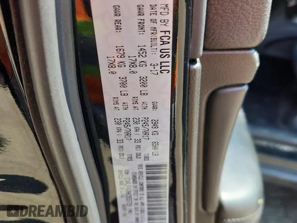 ✅ 2017 Jeep Grand Cherokee Altitude • VIN: 1C4RJFAG0HC855729 • Lot: 68392805. Listed on Copart with 151,425 mi. Free auction sales archive from the USA and detailed vehicle history report at DreamBid. Image 12.