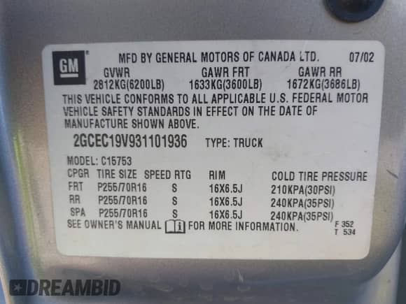 ✅ 2003 Chevrolet Silverado 1500 LS • VIN: 2GCEC19V931101936 • Lot: 43388856. Wystawiony na IAAI z przebiegiem 154 950 mil mil. Skorzystaj z bezpłatnego archiwum sprzedaży aukcyjnych z USA i zobacz szczegółowy raport historii pojazdu na DreamBid. Zdjęcie 9.