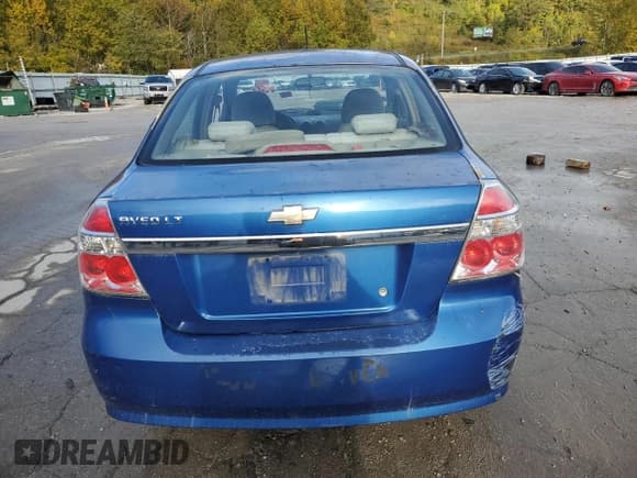 ✅ 2009 Chevrolet Aveo 1LT • VIN: KL1TD56E99B602387 • Lot: 75880134. Wystawiony na Copart z przebiegiem 286 946 mil. Bezpłatny archiwum sprzedaży aukcyjnych z USA i szczegółowy raport historii pojazdu na DreamBid. Zdjęcie 6.