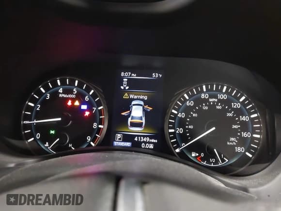 ✅ 2020 Infiniti Q50 Luxe • VIN: JN1EV7AR9LM256666 • Lot: 41974609. Listed on IAAI with 41,349 mi. Free auction sales archive from the USA and detailed vehicle history report at DreamBid. Image 7.