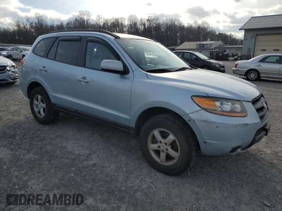 ✅ 2008 Hyundai Santa Fe GLS • VIN: 5NMSG13D78H158209 • Lot: 83012064. Listed on Copart with 148,934 mi. Free auction sales archive from the USA and detailed vehicle history report at DreamBid. Image 4.