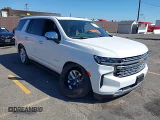 2023 Chevrolet Tahoe Premier with VIN 1GNSKSKD7PR196918, listed as a IAAI auction lot 43356101 with 13,675 mi miles and . Bid and sale history available at DreamBid. Image 1.