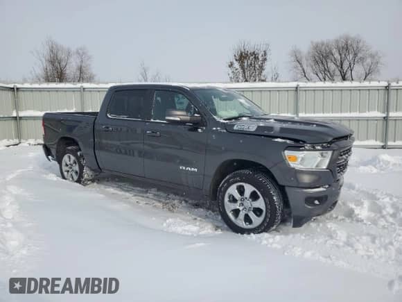 2022 Ram 1500 Lone Star with VIN 1C6SRFFT0NN280913, listed as a Copart auction lot 41757035 with 47,016 mi miles and Clean title. Bid and sale history available at DreamBid. Image 4.