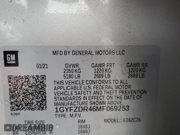 ✅ 2021 Cadillac XT4 AWD Premium Luxury • VIN: 1GYFZDR46MF069253 • Lot: 43747435. Listed on Copart with 27,518 mi. Free auction sales archive from the USA and detailed vehicle history report at DreamBid. Image 13.