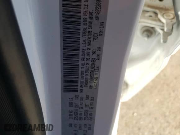 2020 Ram 1500 Laramie with VIN 1C6RREDT0LN294884, listed as a Copart auction lot 59661595 with 93,109 mi miles and Salvage title. Bid and sale history available at DreamBid. Image 24.