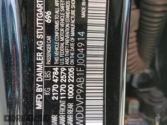 ✅ 2015 Mercedes-Benz B Electric Drive • VIN: WDDVP9AB1FJ004914 • Лот: 52961115. Опубликован ранее на Copart с пробегом 52 963 миль. Бесплатный доступ к архиву аукционных продаж из США и подробный отчёт об истории автомобиля на DreamBid. Изображение 13.