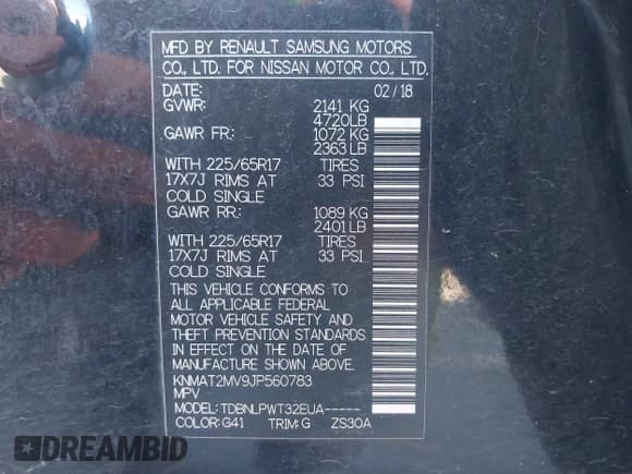 ✅ 2018 Nissan Rogue S • VIN: KNMAT2MV9JP560783 • Lot: 43495873. Wystawiony na IAAI z przebiegiem 74 930 mil. Bezpłatny archiwum sprzedaży aukcyjnych z USA i szczegółowy raport historii pojazdu na DreamBid. Zdjęcie 9.