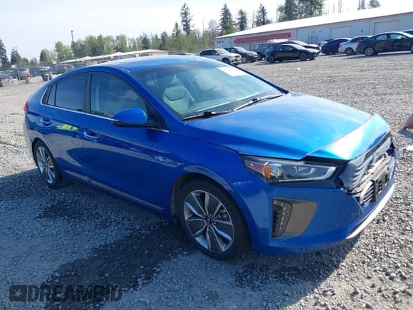 ✅ 2017 Hyundai Ioniq Limited • VIN: KMHC85LC9HU049108 • Lot: 42120890. Wystawiony na IAAI z przebiegiem 62 155 mil. Bezpłatny archiwum sprzedaży aukcyjnych z USA i szczegółowy raport historii pojazdu na DreamBid. Zdjęcie 1.