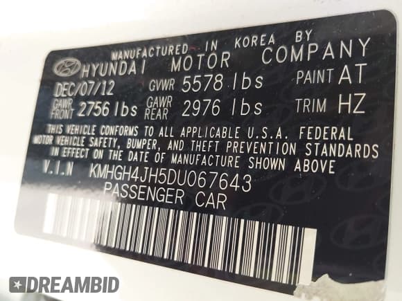 ✅ 2013 Hyundai Equus Signature • VIN: KMHGH4JH5DU067643 • Лот: 43349338. Опубликован ранее на IAAI с пробегом 198 620 миль. Бесплатный доступ к архиву аукционных продаж из США и подробный отчёт об истории автомобиля на DreamBid. Изображение 9.