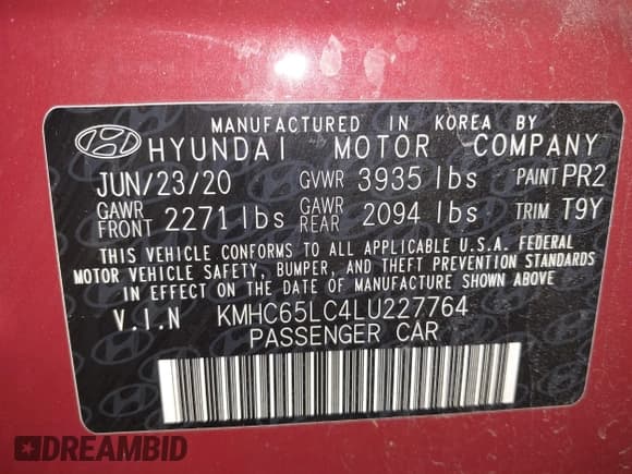 ✅ 2020 Hyundai Ioniq Blue • VIN: KMHC65LC4LU227764 • Lot: 41759807. Wystawiony na IAAI z przebiegiem 54 598 mil. Bezpłatny archiwum sprzedaży aukcyjnych z USA i szczegółowy raport historii pojazdu na DreamBid. Zdjęcie 9.