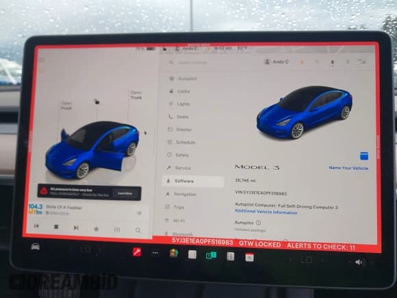 ✅ 2023 Tesla Model 3 • VIN: 5YJ3E1EA0PF518983 • Lot: 41749225. Wystawiony na IAAI z przebiegiem 26 748 mil. Bezpłatny archiwum sprzedaży aukcyjnych z USA i szczegółowy raport historii pojazdu na DreamBid. Zdjęcie 7.