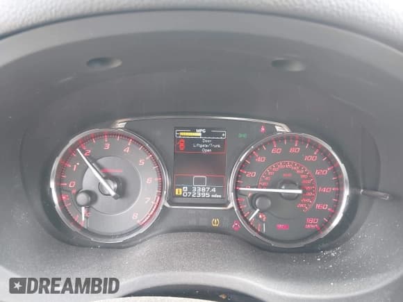 ✅ 2015 Subaru WRX • VIN: JF1VA1A62F9834860 • Lot: 42519392. Listed on IAAI with 72,395 mi. Free auction sales archive from the USA and detailed vehicle history report at DreamBid. Image 7.