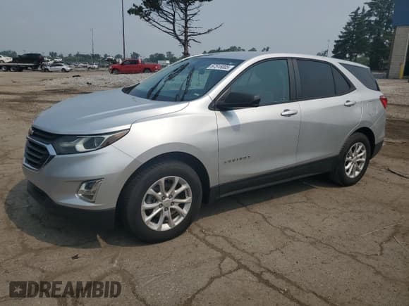✅ 2020 Chevrolet Equinox LS • VIN: 3GNAXHEV7LS708611 • Лот: 67515005. Опубликован ранее на Copart с пробегом 48 254 миль. Бесплатный доступ к архиву аукционных продаж из США и подробный отчёт об истории автомобиля на DreamBid. Изображение 1.
