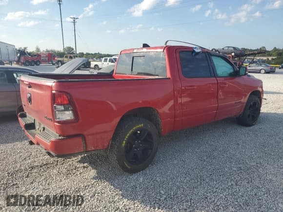 ✅ 2020 Ram 1500 Big Horn • VIN: 1C6SRFFTXLN184283 • Lot: 84737135. Listed on Copart with Not provided. Free auction sales archive from the USA and detailed vehicle history report at DreamBid. Image 3.