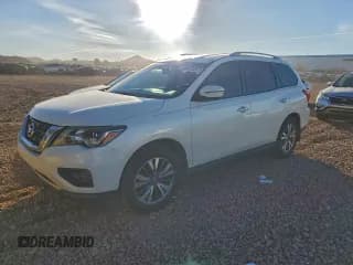 ✅ 2018 Nissan Pathfinder S • VIN: 5N1DR2MN9JC627915 • Lot: 95981995. Listed on Copart with 74,740 mi. Free auction sales archive from the USA and detailed vehicle history report at DreamBid. Image 1.