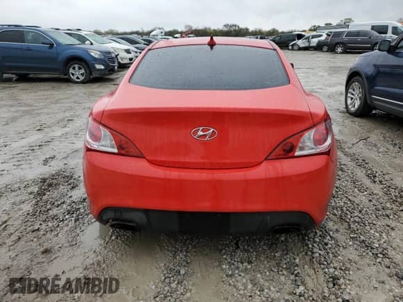 2010 Hyundai Genesis Coupe Premium with VIN KMHHT6KD1AU021037, listed as a Copart auction lot 80195994 with 174,463 mi miles and Salvage title. Bid and sale history available at DreamBid. Image 6.