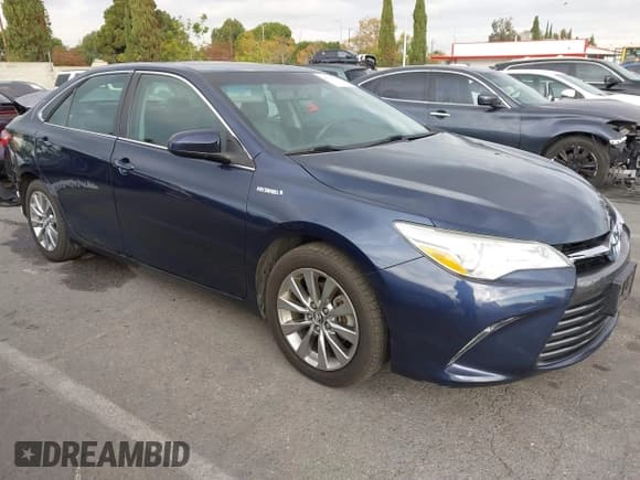 ✅ 2017 Toyota Camry Hybrid LE • VIN: 4T1BD1FK2HU201295 • Lot: 43742809. Listed on IAAI with 87,345 mi. Free auction sales archive from the USA and detailed vehicle history report at DreamBid. Image 1.