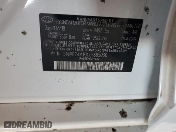 ✅ 2018 Hyundai Sonata SE • VIN: 5NPE24AFXJH682030 • Лот: 91865795. Опубликован ранее на Copart с пробегом 47 489 миль. Бесплатный доступ к архиву аукционных продаж из США и подробный отчёт об истории автомобиля на DreamBid. Изображение 12.