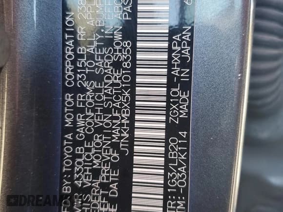 ✅ 2019 Toyota C-HR XLE • VIN: JTNKHMBX5K1018358 • Лот: 86595215. Опубликован ранее на Copart с пробегом 83 255 миль. Бесплатный доступ к архиву аукционных продаж из США и подробный отчёт об истории автомобиля на DreamBid. Изображение 12.