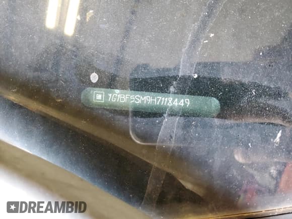 ✅ 2017 Chevrolet Cruze Premier • VIN: 1G1BF5SM9H7118449 • Lot: 68184502. Listed on Copart with 96,367 mi. Free auction sales archive from the USA and detailed vehicle history report at DreamBid. Image 14.