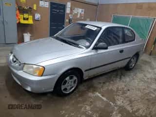 2002 Hyundai Accent with VIN KMHCF35G82U192732, listed as a Copart auction lot 85187074 with 224,194 mi miles and Clean title. Bid and sale history available at DreamBid. Image 1.