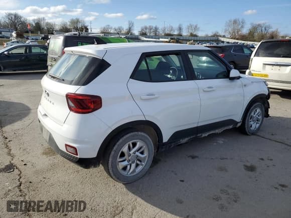 ✅ 2022 Hyundai Venue SE • VIN: KMHRB8A38NU146330 • Lot: 49507925. Listed on Copart with 76,285 mi. Free auction sales archive from the USA and detailed vehicle history report at DreamBid. Image 3.